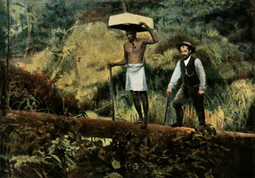 Kentzer Gold Seekers On A Walk, Prospecting for Gold, 1900.