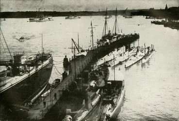 Kiel havn, 1919.