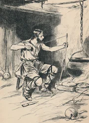 Kong Alfred glemmer kakene, c1907