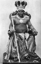 Kong Archibong II av Gambia, Afrika, 1922