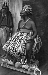 Kong Basu Fondong av Kamerun, Afrika, 1922