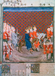 Kong Charles IV på vei inn i Paris, 1375-1379