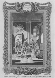 Kong Edgars første intervju med dronning Elfrida, c1787