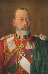 Kong George V 1865-1936 som sjefsoberst for The Black Watch