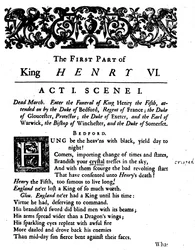 Kong Henrik VI. Akt 1. Scene 1, c1723, 1946