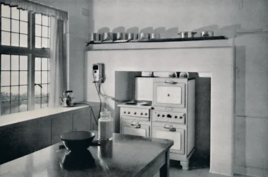 Kjøkken designet av R.W. Symonds, 1938