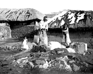 Koreanske landsbyboere, Korea, 1900