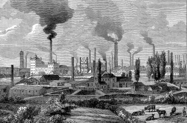 Krupps verk, Essen, Tyskland, 1896