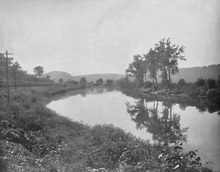 La Colle ser vestover, Pennsylvania Railroad, c1897.