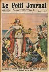 Det siviliserende oppdraget. Le Petit Journal, 19. november 1911, 1911