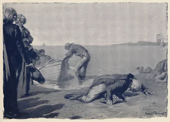Landing av Paoli på korsikansk jord, slutten av 1700-tallet, 1896