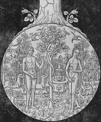Det første bindet av den historiske og nytrykte franske bibelen, ca. 1501.