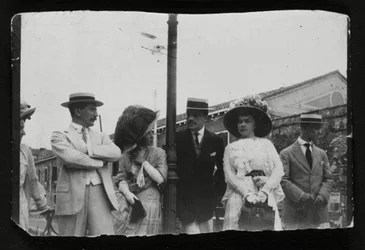 Leon Bakst, russisk kunstner og designer og ballettimpresario Serge Diaghilev, c1910