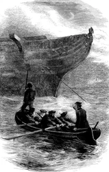 Løytnant Caldwell slipper kjeden, amerikansk borgerkrig, 1861-1865 c1880