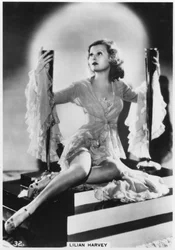 Lilian Harvey , britiskfødt tysk filmskuespillerinne, c1938