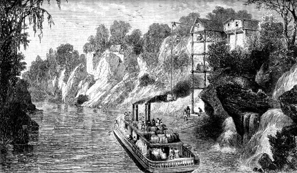 Laster en bomullsdamper, USA, c1880