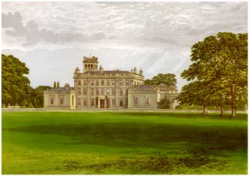 Locko Park, Derbyshire, hjemmet til Drury-Lowe-familien, c1880