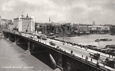 London Bridge, London, tidlig på 1900-tallet