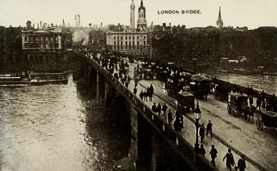 London Bridge, slutten av 1800-begynnelsen av 1900-tallet.