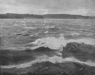Long Sault Rapids, St Lawrence River, Canada, c1900.