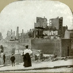 Ser vestover fra den jødiske synagogen, 1906.