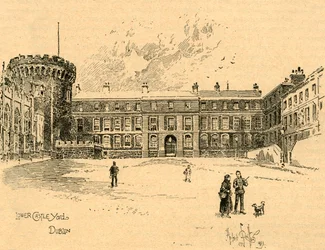Lower Castle Yard, Dublin, Irland, c1890.