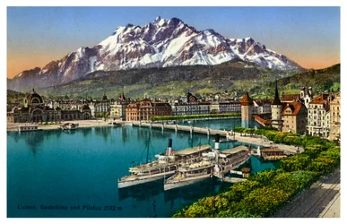Luzern, Sveits, 1900-tallet