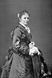Lucretia Garfield, kone til den amerikanske presidenten James A Garfield, sent på 1800-tallet, 1908