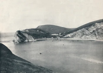 Lulworth - Lulworth Cove and Village, 1895