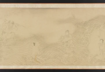 Luohans Crossing Land and Sea, Ming- eller Qing-dynastiet, 1600-tallet.