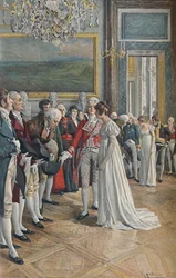 Madame Bonaparte mottar ambassadører ved Tuileriene, 1896
