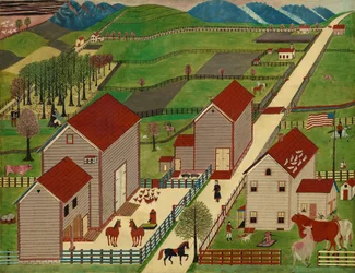 Mahantango Valley Farm, sent på 1800-tallet.