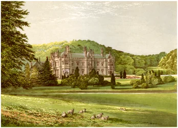 Mamhead, Devon, hjemmet til Baronet Newman, c1880