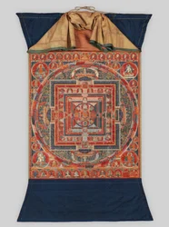 Mandala of Forms of Manjushri, Bodhisattva of Transcendent Wisdom, sent på 1300-tallet.