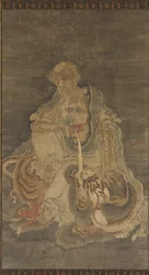 Manjushri sittende på en løve, 1368-1644.