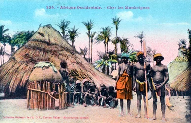 Landsbyen Mankaigne, Vest-Afrika, 1900-tallet
