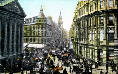 Mansion House and Cheapside, London, tidlig på 1900-tallet