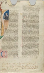 Manuskriptblad, 1300-tallet.