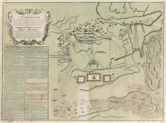 Kart over slaget ved Savuchny, 1739-1740