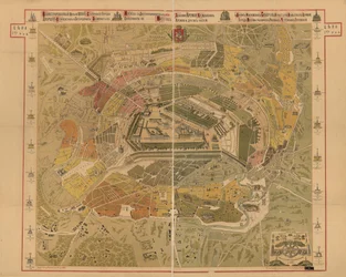 Kart over Moskva, 1881