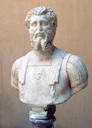 Marmorbyste av romersk keiser Lucius Septimius Severus