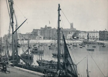Margate - The Harbor and the Jetty, 1895