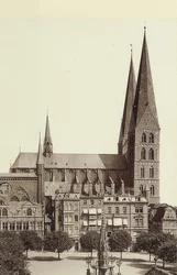 Marienkirche i Lübeck. Rundt 1900