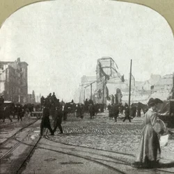 Market St. fra fergeleiet - Chronicle and Call-bygninger i avstand, 1906.