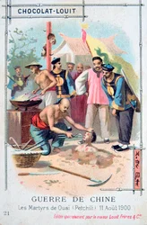 Martyrdøden ved Ouai Petchili, Kina, Boxer Rebellion, 11. august 1900