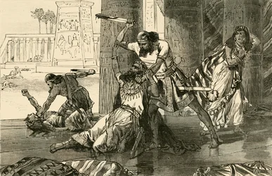Massacre of the Hivites av Simeon og Levi, 1890.