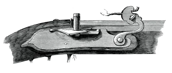 Matchlock, sent på 1600-tallet, fra Tower of London, c1880