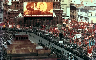 1. mai-parade, Røde plass, Moskva, 1972