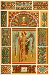 Middelaldersk veggmaleri, 1898.