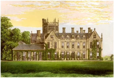 Melbury House, Dorset, hjemmet til jarlen av Ilchester, c1880